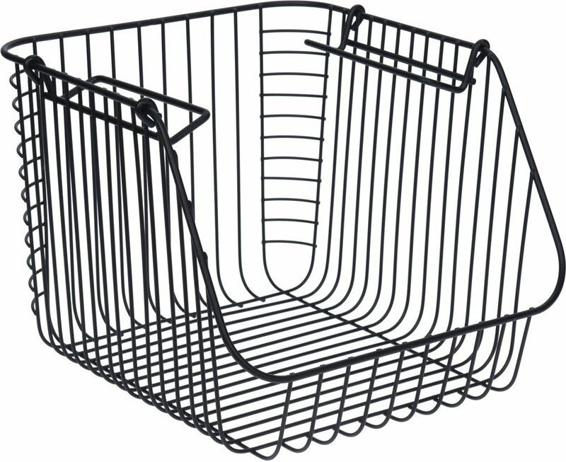 Excellent Houseware - Korb zum Aufbewahren von Gemüse, Obst, Korb, Küchenbehälter, 29x27x21cm