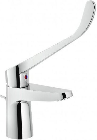 Einhebel-Spültischmischer mit klinischem Hebel aus verchromtem Messing – Nobili Hof