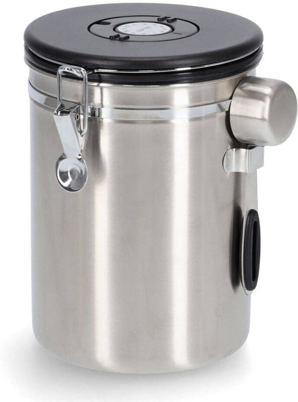 Zeller - Luftdichte Kaffeedose mit Clip und Messlöffel, 1700 ml