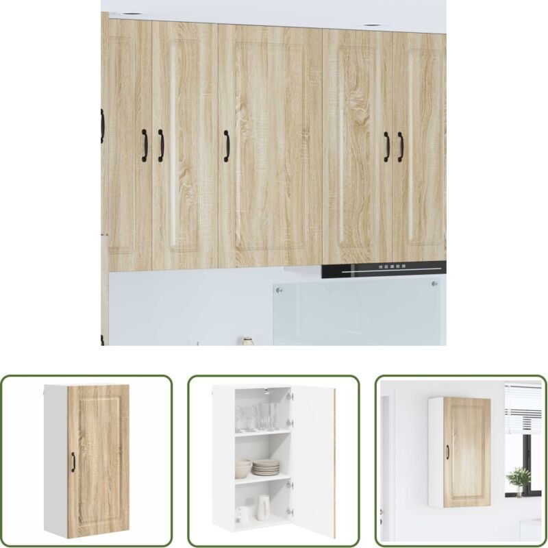 Küchenwandschrank - Küchenschrank mit Speicher Kalmar Sonoma-Eiche 50 x 31 x 100 cm