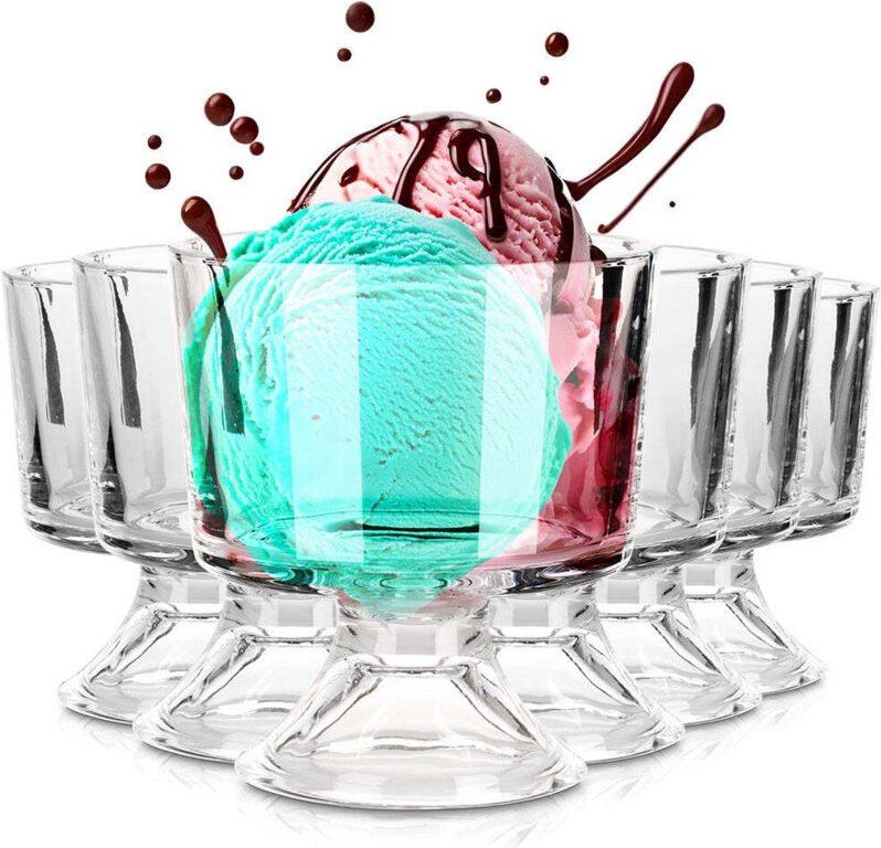 Eisbecher aus Glas, 290 ml, 6er-Set