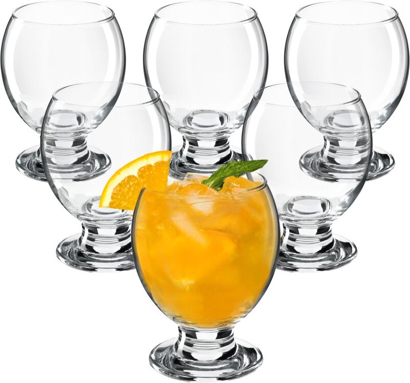 Saftgläser, 280ml Wassergläser aus hochqualitativem Glas - Kadax