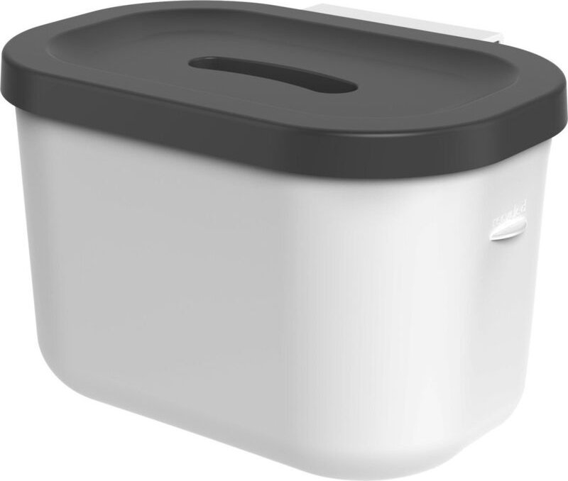 Komposteimer Jive Bio 3,2 l schwarzweiß Biomüll Abfalleimer - Rotho