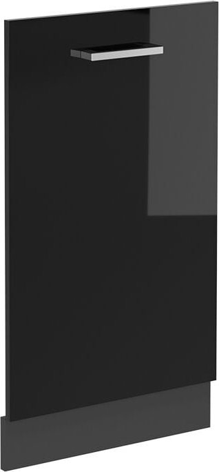 Geschirrspülblende R-Line, Schwarz Hochglanz, 45 cm ohne Arbeitsplatte Vicco