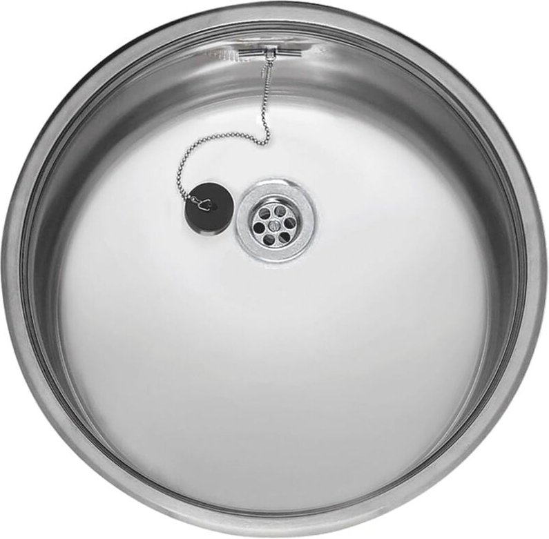 Reginox Einbauspüle R18 390 OSK Edelstahl - rundes Einzelbecken