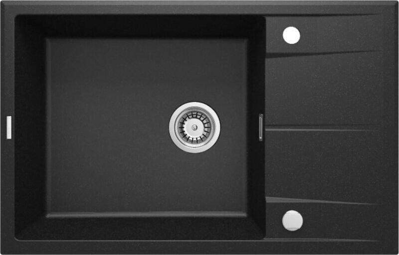 Einzelbecken-Granitspüle mit Abtropffläche ZQE G11B 5907650874256
