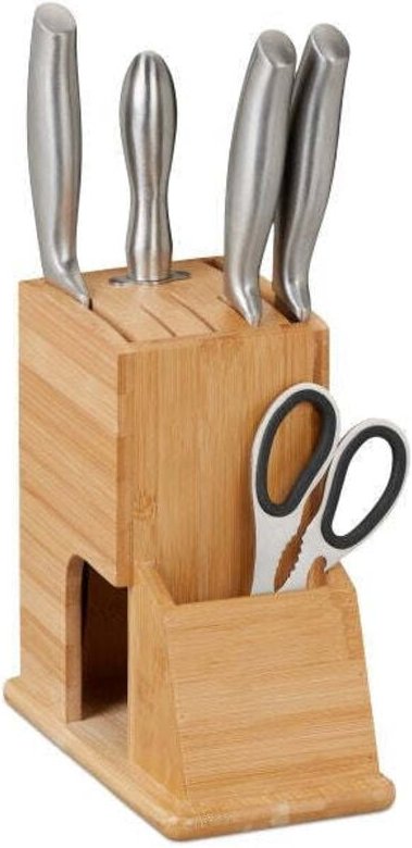 Unmontierter messerblock aus bambus 88