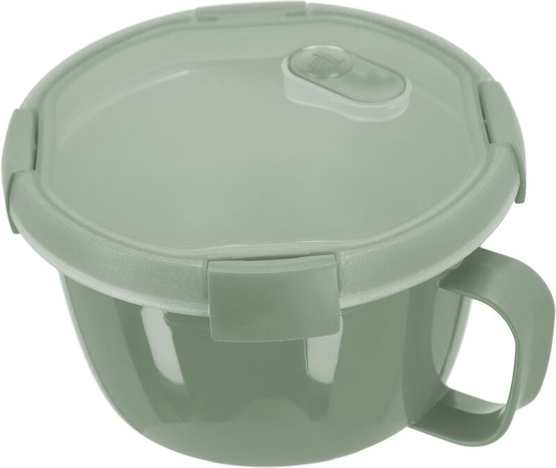 Bricoline - Curver Smart to Go Suppe 0,9 l umweltfreundlich, grün, 100% recyceltes Material, 15,7 x 15,7 x 9,6 cm