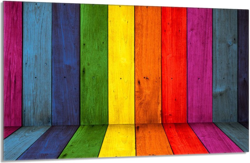 Glasschutzplatte für den Herd 80x52 Bunt