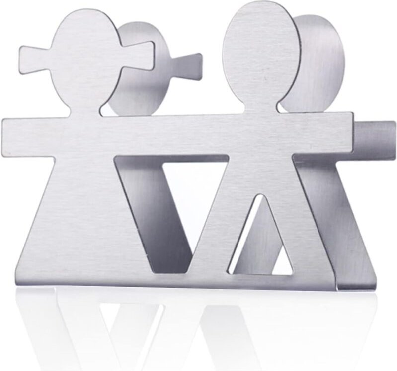 CCYKXA Papierserviettenhalter, hübscher Serviettenständer, Serviettenspender aus Edelstahl für Küche/Restaurant