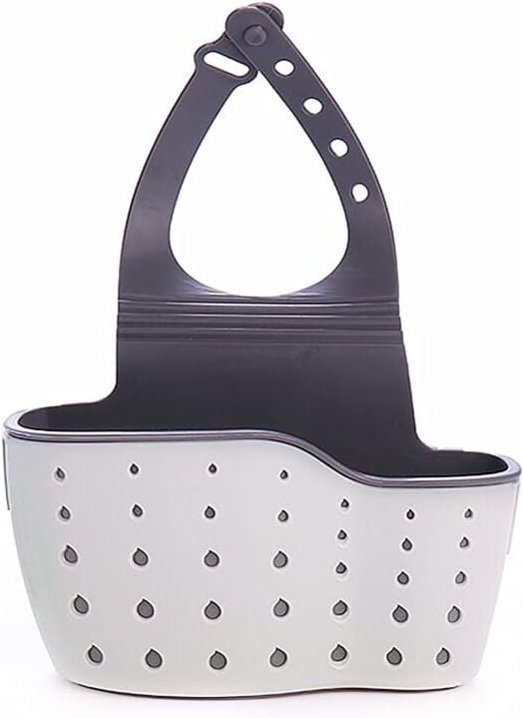 Heytea - Küchenspüle-Schwammhalter, Abflussregal-Hängekorb, Abflussregal-Hängekorb, Spülbecken-Aufbewahrungsregal, Aufbe...