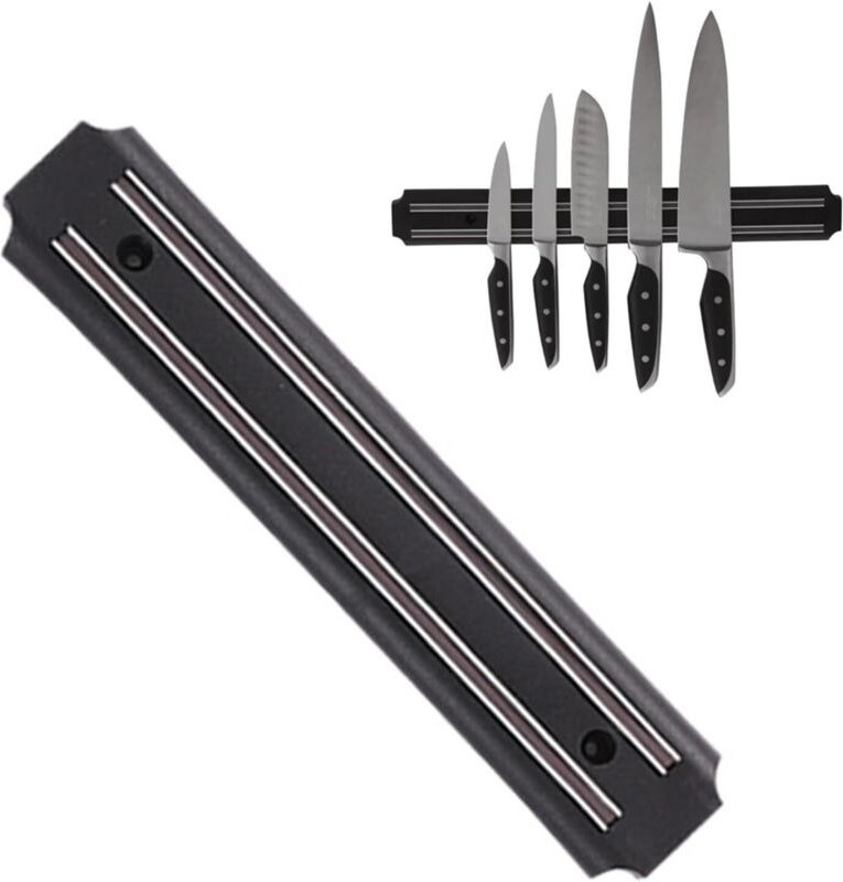 Magnetischer Wandmesserhalter, magnetische Messerablage, magnetisch für Edelstahlmesser, magnetischer Messerhalter, mit ...