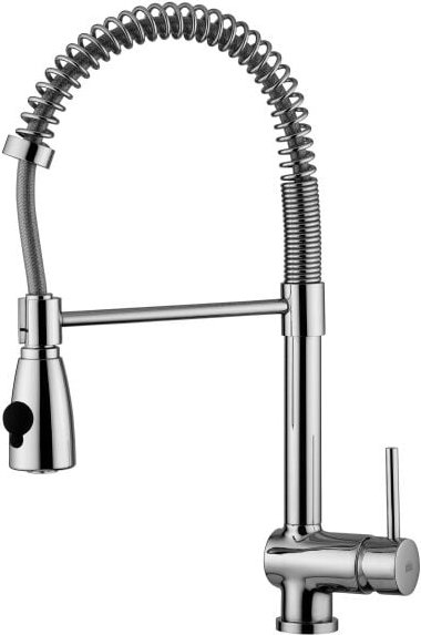 Paffoni - Spülenmischer mit drehbarem Auslauf und 2-Strahl-Dusche Stick SK178CR Chrom