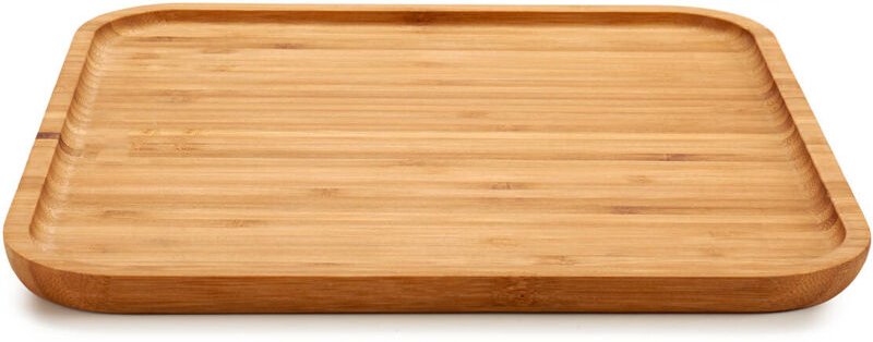 Servierbrett für Snacks, quadratisch, aus Bambus