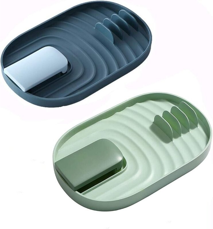 Fitags - 2 Stück faltbarer Deckelhalter, Küchenutensilienablage, Küchenutensilienhalter, Löffelablage, Ablage für Küchen...