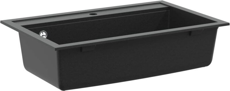 Waschbecken Schwarz 795 x 505 mm Granit vidaXL