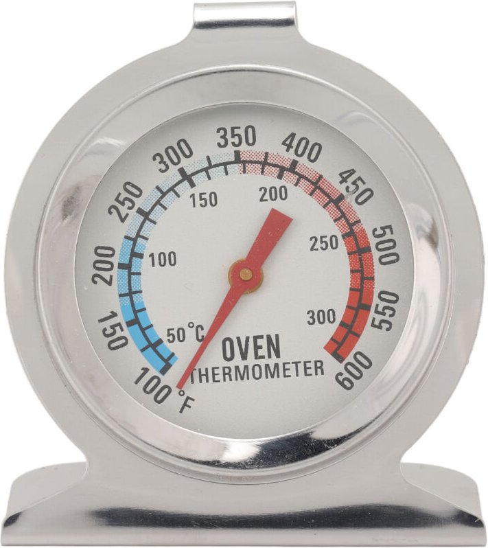 Tnfeeon Edelstahl-Ofenthermometer, Temperaturanzeige zum Kochen, großes und hochpräzises Thermometer für Holzöfen, Gasöf...