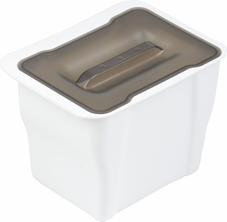 Victory - Abfallsammler Küchen-Box 5 Liter weiß Deckel transparent