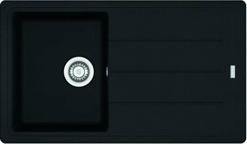 Basis - Fragranit Küchenspüle bfg 611-86, 86x50 cm, schwarz matt 114.0661.512 - Franke
