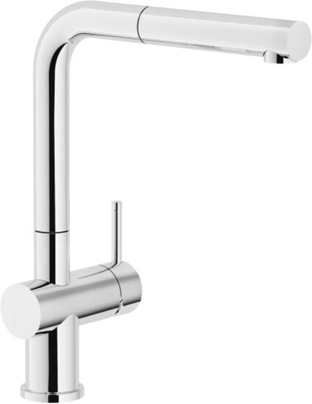 Niederdruck-Spültischbatterie mit ausziehbarer Brause Nobili Live Serie BPLV117/1CR Verchromt - Messing