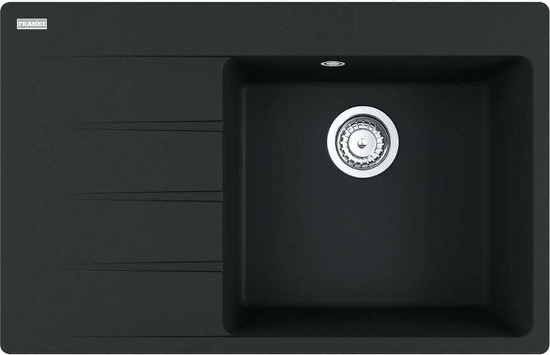 Centro - Fragranit-Spüllbecken cng 611-78 TL/7, 78x50 cm, schwarz matt 114.0637.506 - Franke