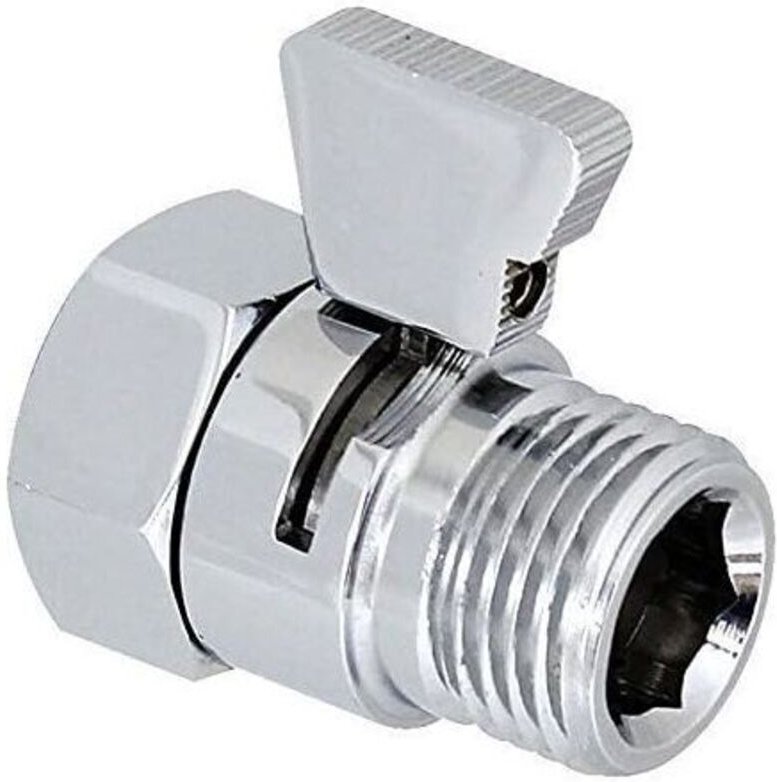 Válvula de cierre de latón para ducha/ducha de mano/bidé con control de flujo - Repuesto universal - TRIMEC