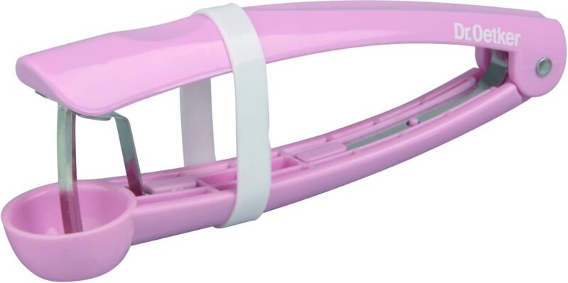 Dr. Oetker Preserving Concept Kirschentkerner, Kirsch Entkerner, Fruchtentkerner, Ausstecher, Kunststoff / Metall, Rosa,...