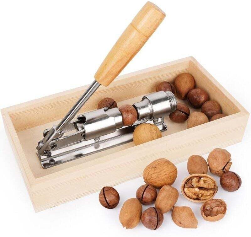 Nussknacker für Walnüsse und Haselnüsse, professioneller Nussknacker, Nussknacker aus Edelstahl, Walnusszange, ideal für...