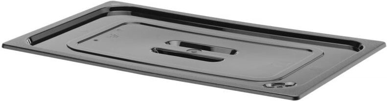 HENDI Gastronorm-Deckel, GN 1/6, Schwarz, 176x162mm