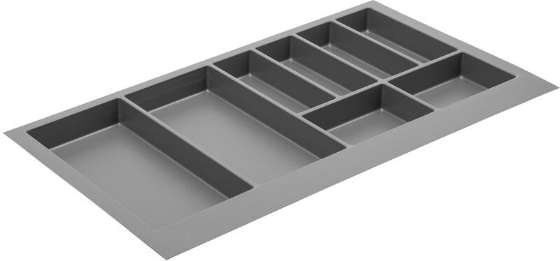 Ms Beschläge - Besteckeinsatz Besteckkasten Schubladenkasten Universal Schubladen-Organizer Anthrazit 840mm