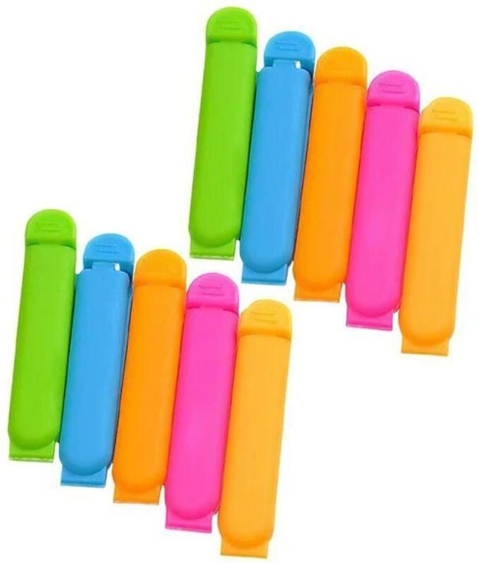 Taschenklammern - 10 stuck - verschiedene farben
