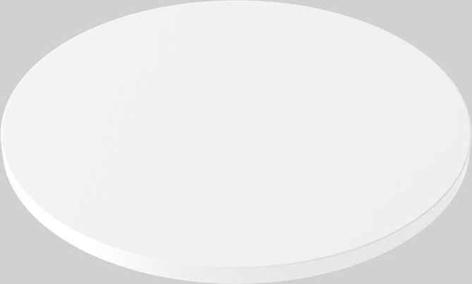 Weiße laminierte Tischplatte, rund, 90 cm Durchmesser, für Schreibtische, Tische, Couchtische