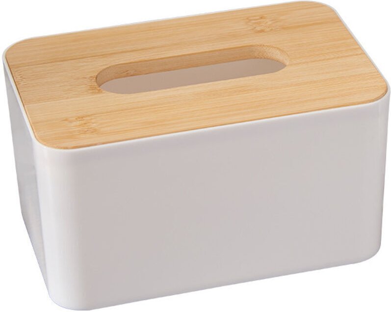 Weiße Polypropylen-Taschentuchbox