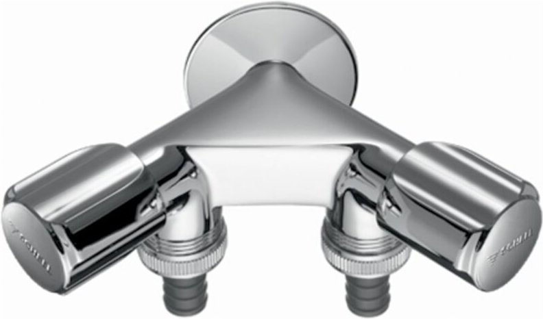 Thumbnail - Schell - Comfort NA-Doppelventil rv, zwei Schlauchanschlüsse, dn 15 g 1/2' ag, Chrom