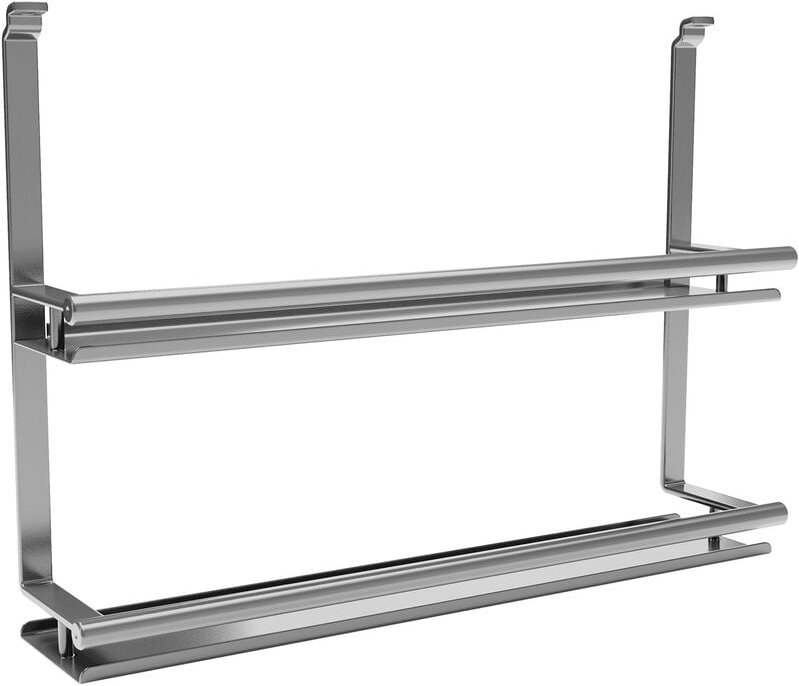 Kesseböhmer Linero style Gewürzbord Edelstahloptik 2-etagig 380 x 80 x 271 mm zum Einhängen von sotech