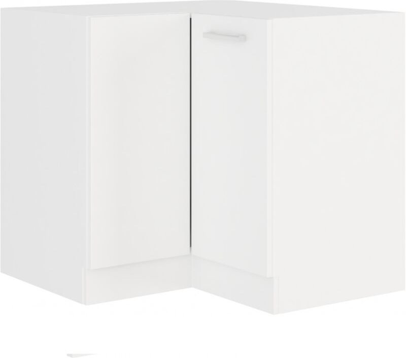 Küchen Preisbombe - eko White Eckunterschrank 89x89cm Weiss matt Küchenzeile Küchenblock Einbauküche