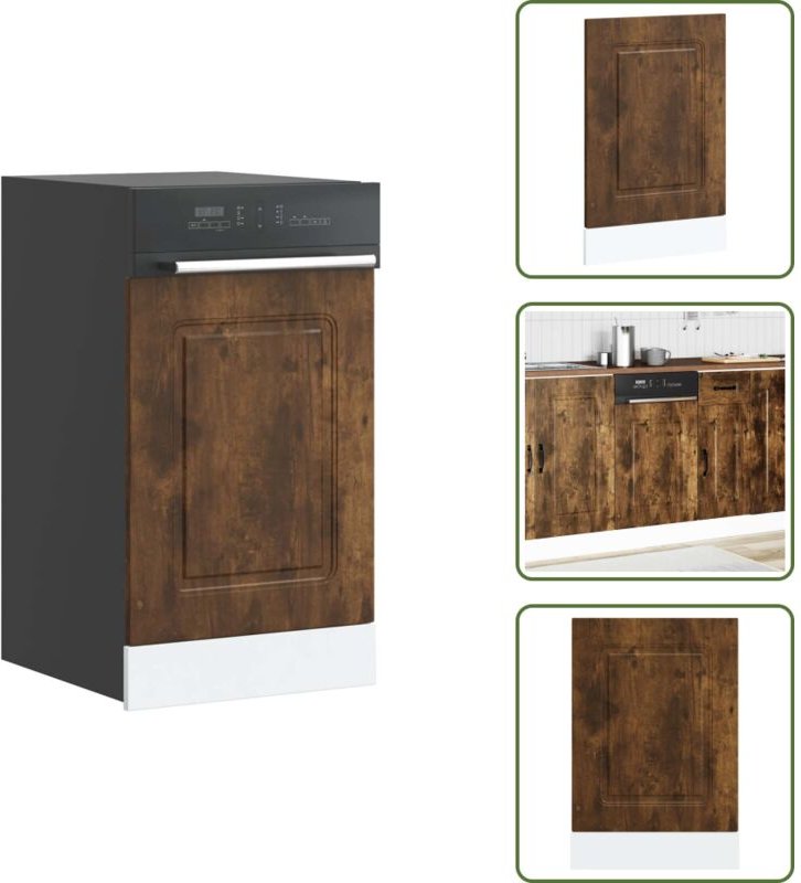 Geschirrspülerblende Kalmar Räuchereiche 45x1,5x67 cm - Geschirrspülerblende - Geschirrspülerblenden - Geschirrspüler Fr...