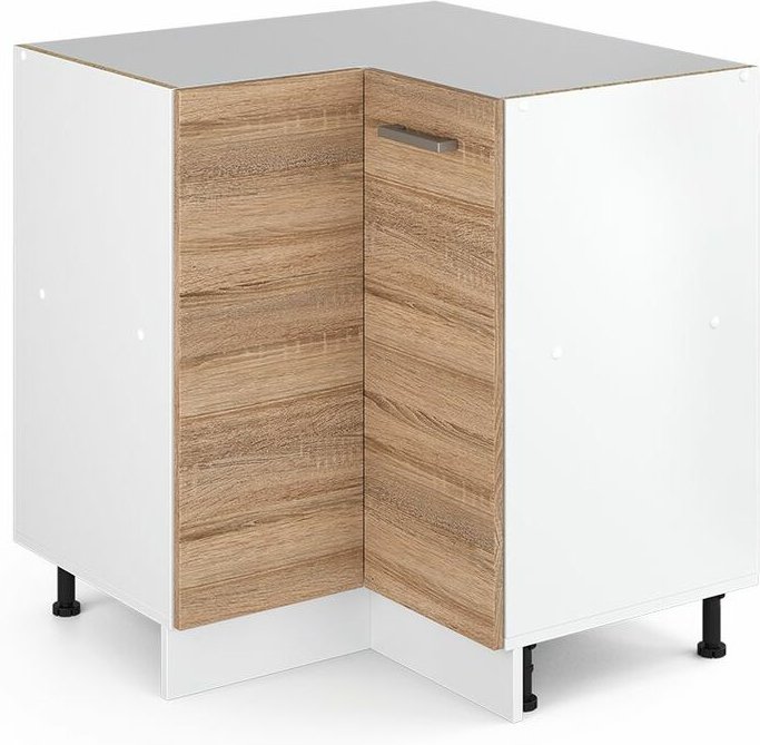 Eckunterschrank R-Line, Sonoma, 75.6 cm ohne Arbeitsplatte, Vicco