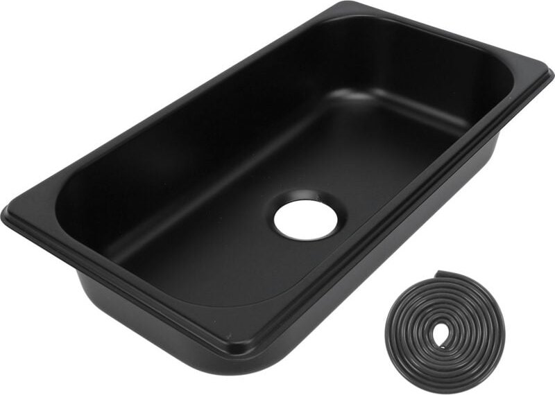 Acouto 304 Edelstahl-Spülbecken für Wohnmobile, 12,8 x 6,93 x 2,56 Zoll, integriertes Handwaschbecken mit 40-mm-Ablauf f...