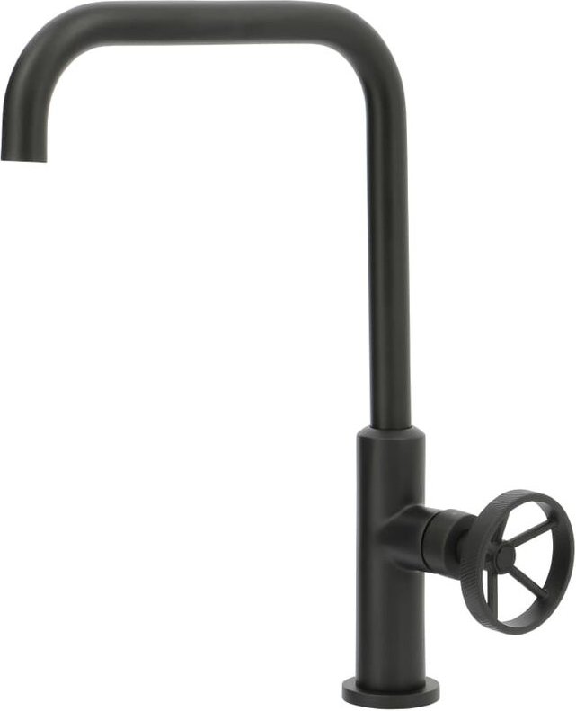 Thermador - Spültischarmatur mit hohem Auslauf im Industriestil Schwarz VAT13N