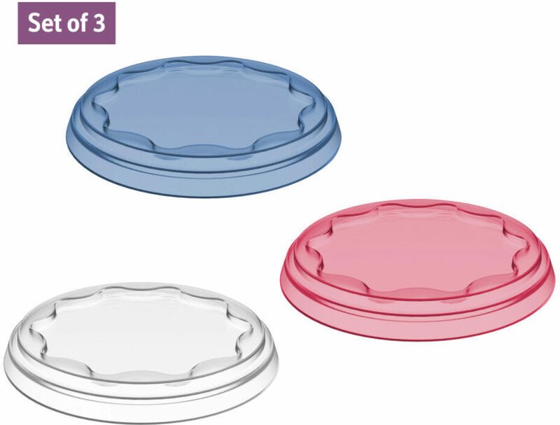 Mehrweg-Joghurtdeckel fresh, 3er-Set, ø 10,2 cm Koziol