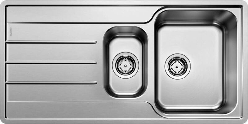 Lemis 6 - Spüle, 100x50 cm, gebürsteter Edelstahl 523032 - Blanco