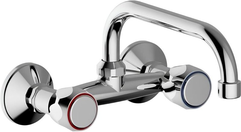 Wasserhahn Wandspüle mit langem Lauf - Teorema Corallo