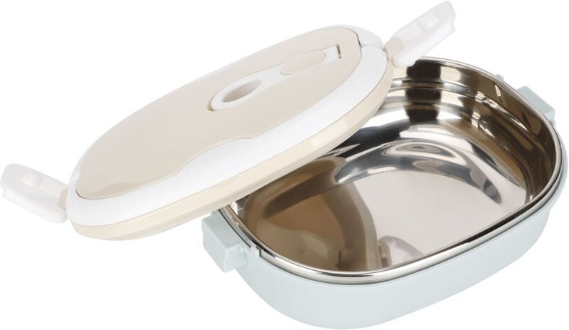 Lunchbox, tragbar, aus Edelstahl, isoliert, Thermo-Lebensmittelbehälter für Studenten, Kinder, Arbeit, einlagig, 900 ml ...