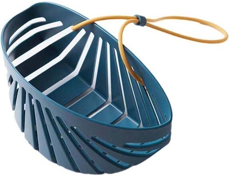 Abtropfgestell für Küchenspülen, Seifen- und Schwammablage, Hängekorb, Küchenorganizer, Spülenzubehör, Spülenkorb für Kü...