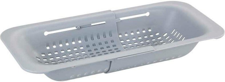 Spülbecken-Sieb Sivo Hellgrau, Ausziehbar bis 50 cm, Grau, Polypropylen hellgrau - grau - Wenko