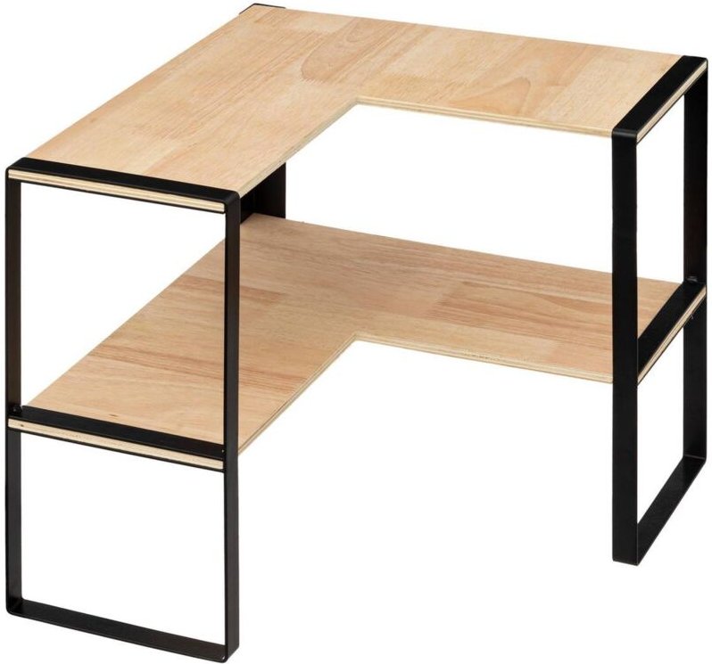 5five Simply Smart - Eckregal für die Küche, 2 Ebenen, 40 x 40 x 35 cm