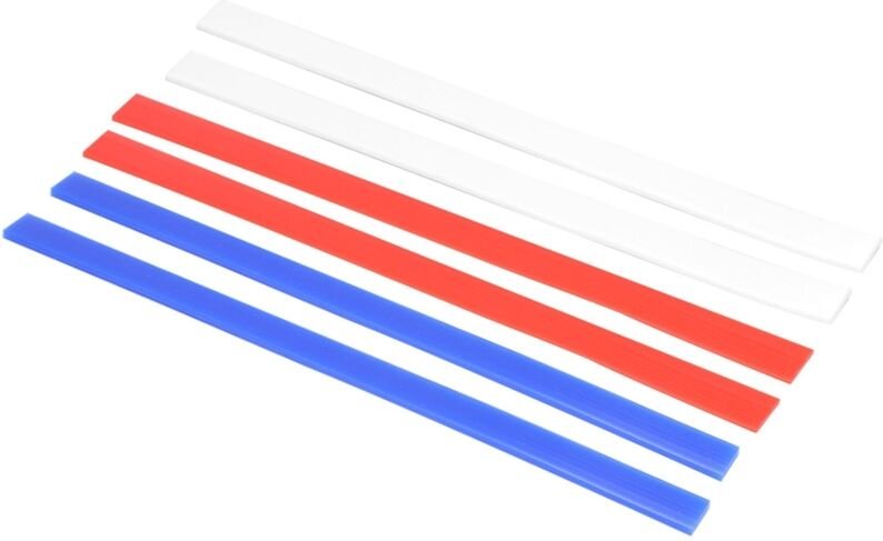 38 cm lange Silikon-Teigdickenmessstreifen, 6 Nudelhölzer mit 3 Keramik-Nudelholz-Dickenführungen zum Backen, für Pizza ...