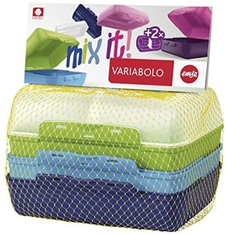 Thumbnail - Brotdose Variabolo mit 2 Trennwänden 4teilig Boys