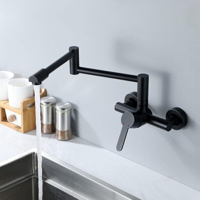 Ymyny - Küchenarmatur zur Wandmontage, Küchenarmatur, Schwenkbarer Spültischhahn, Einhebelmischer, Küchenarmatur zur Wan...